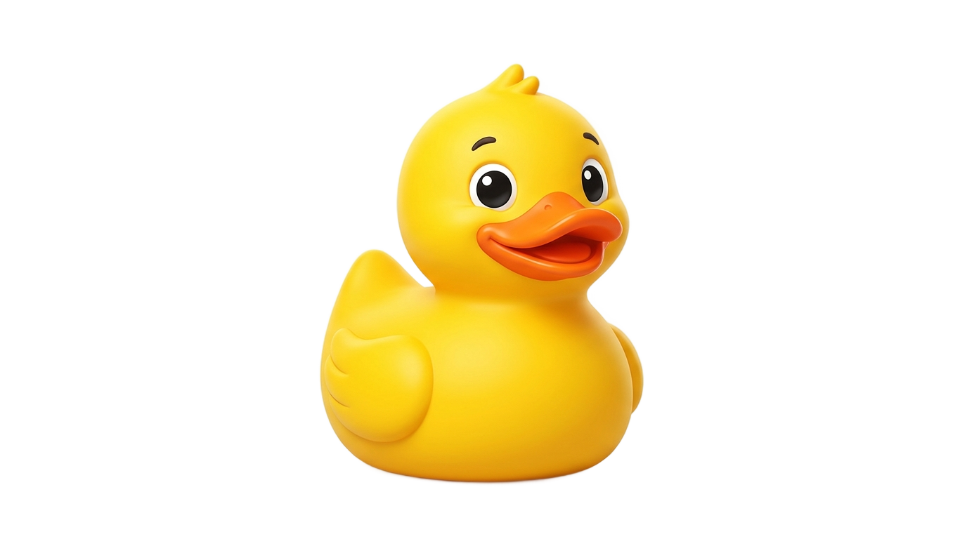 yellow duck cartoon png PNG transparent background