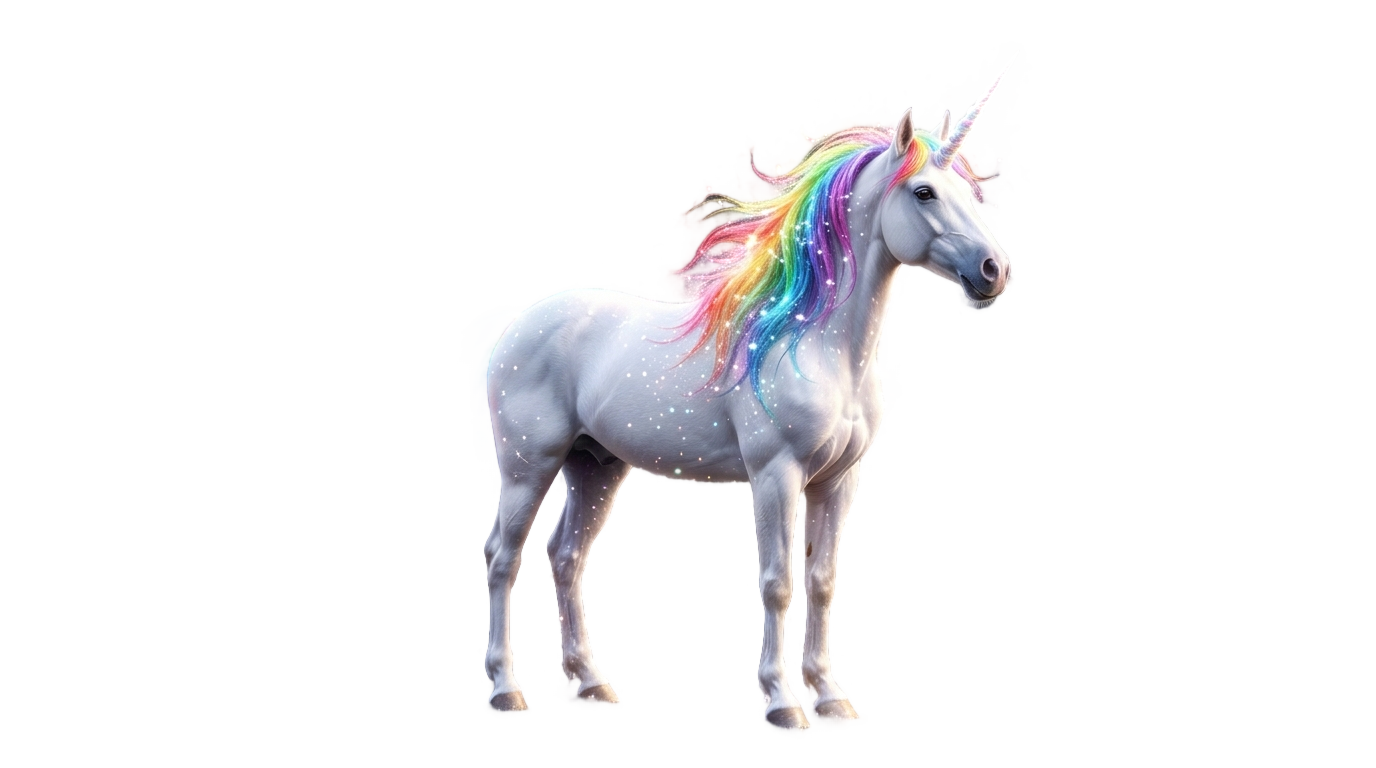glitter unicorn png PNG transparent background