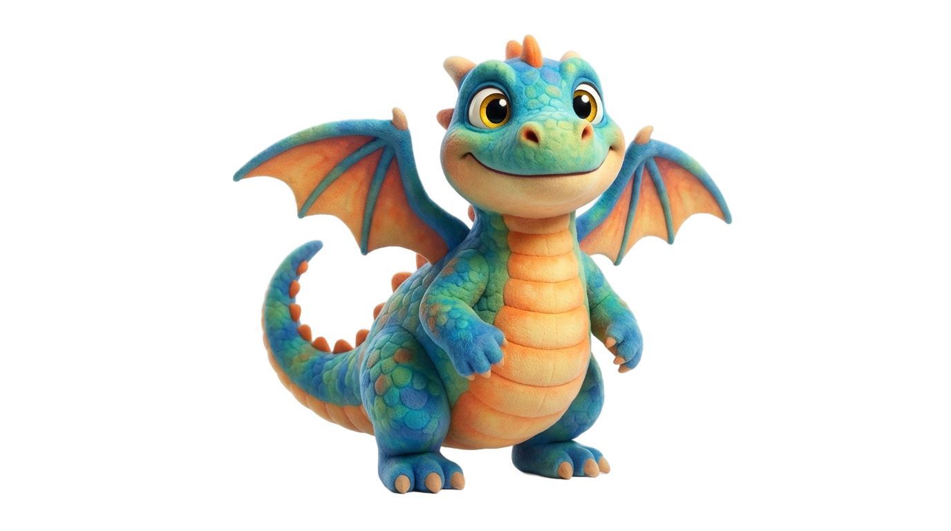 cartoon dragon png PNG transparent background