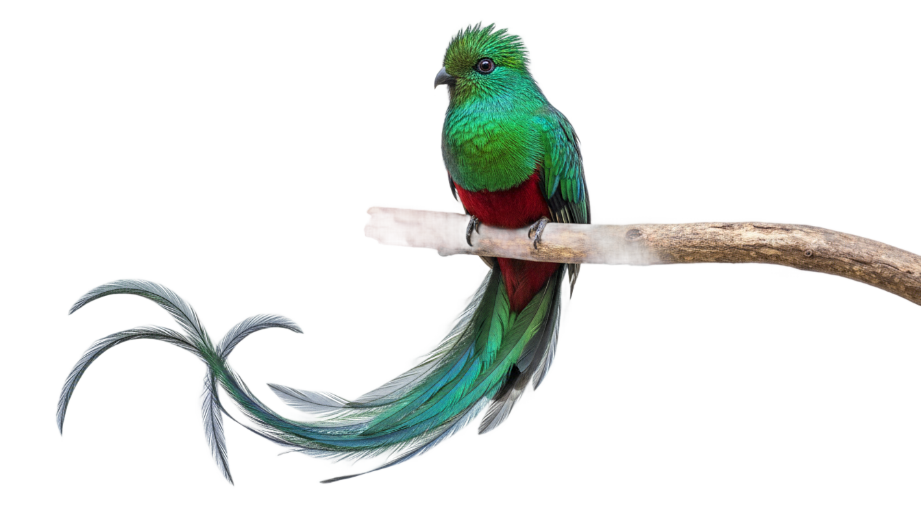 quetzal bird png PNG transparent background