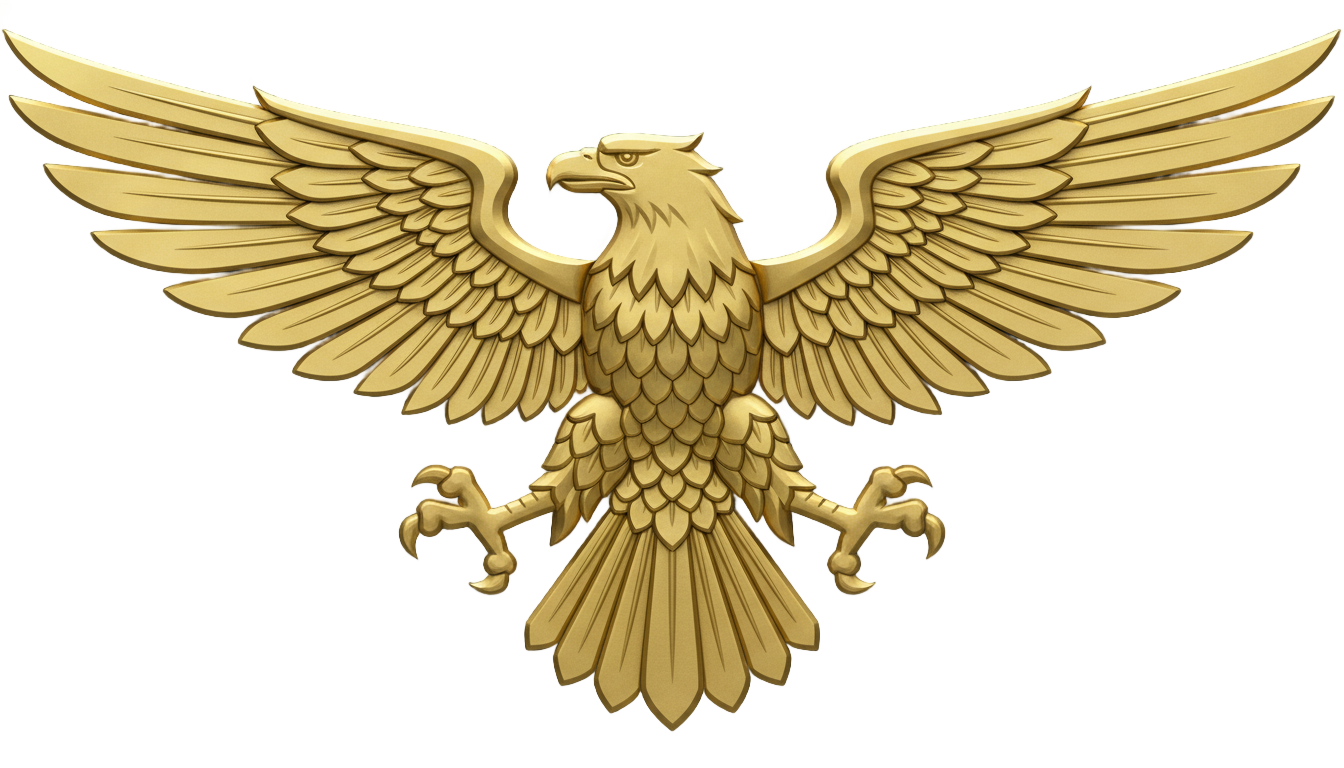 golden eagle logo png PNG transparent background