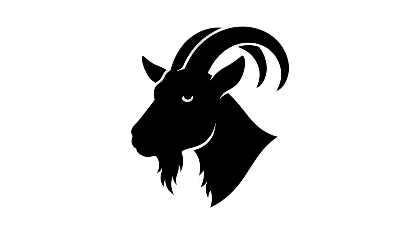 goat head silhouette png PNG transparent background