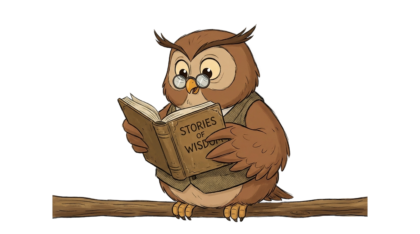 owl reading a book clipart png PNG transparent background