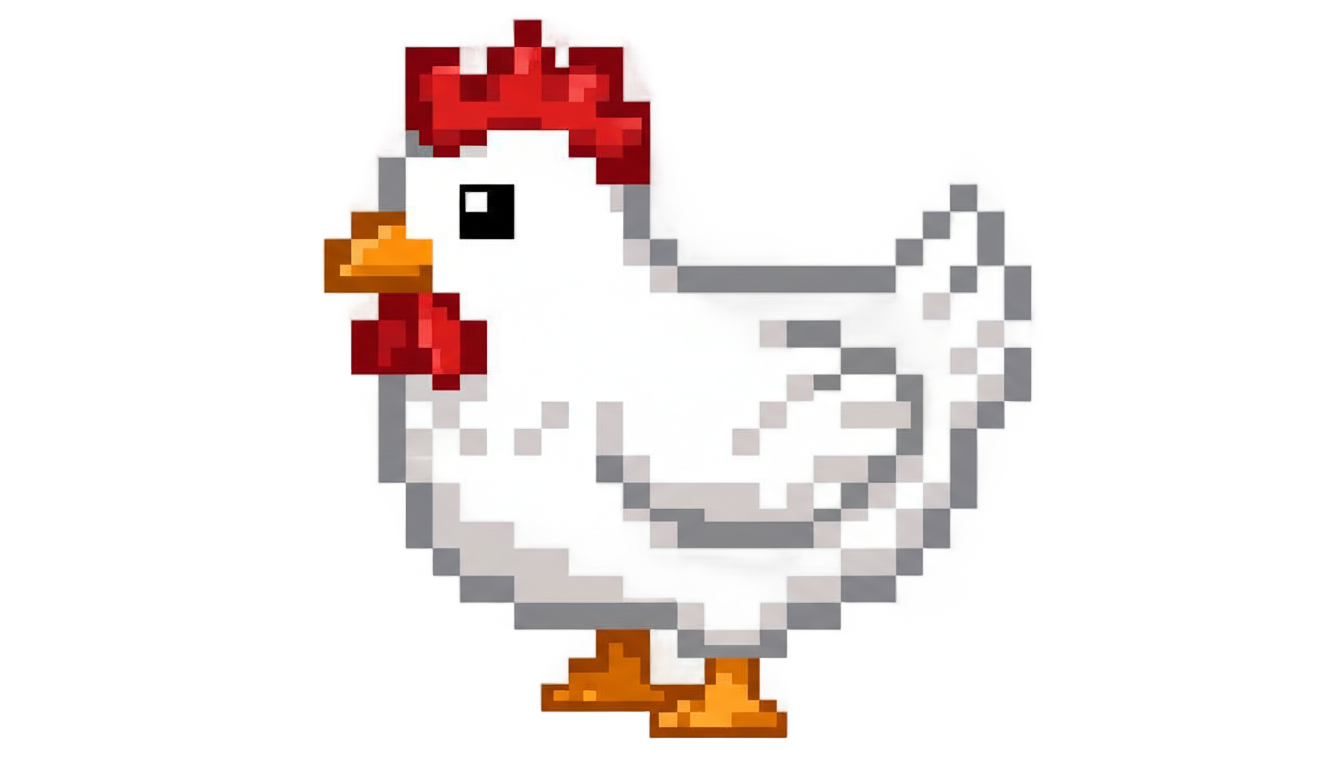 stardew valley chicken png PNG transparent background