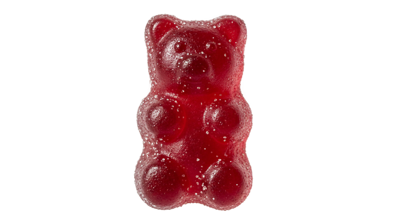 red gummy bear png PNG transparent background