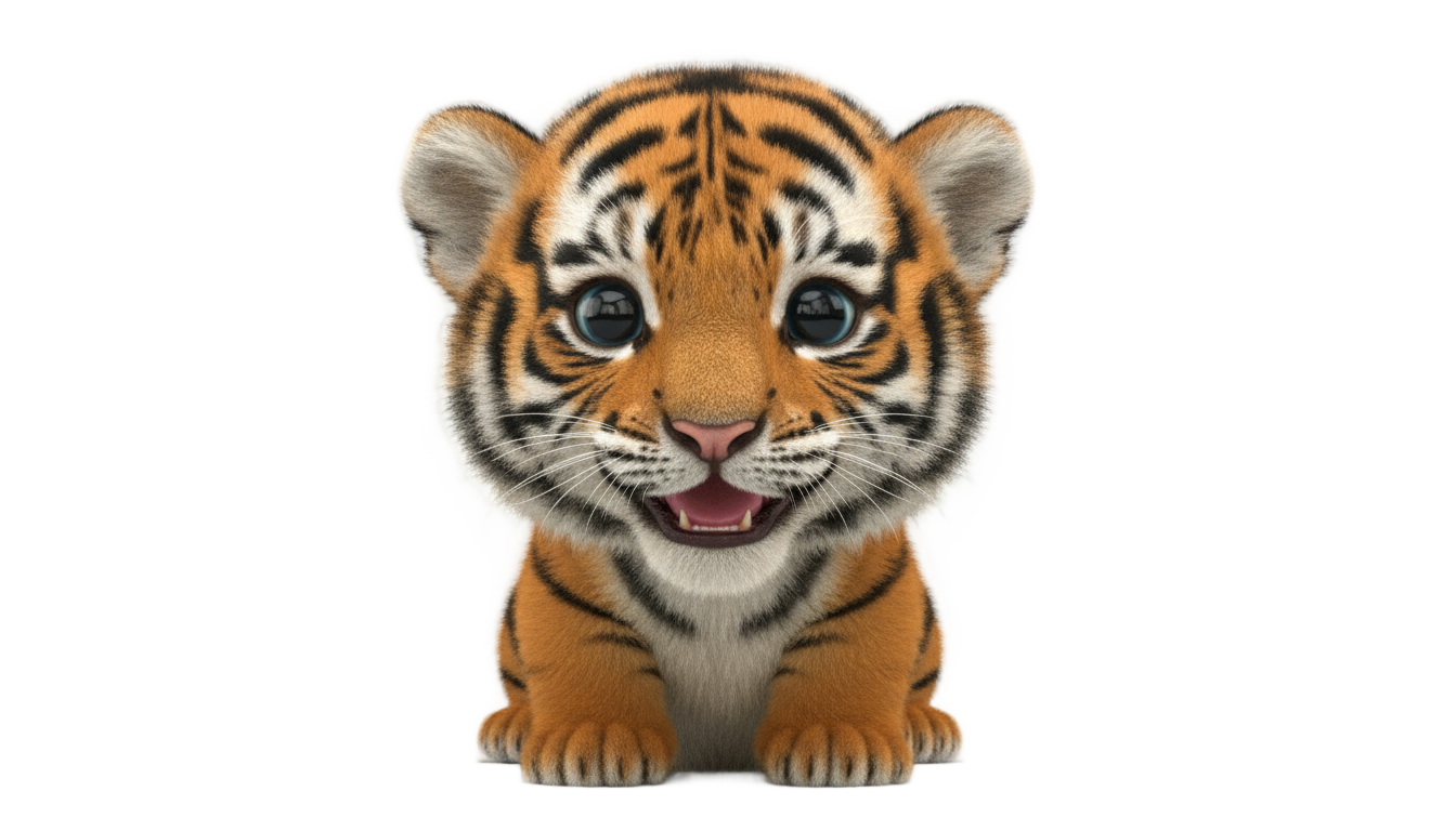 cute tiger png PNG transparent background