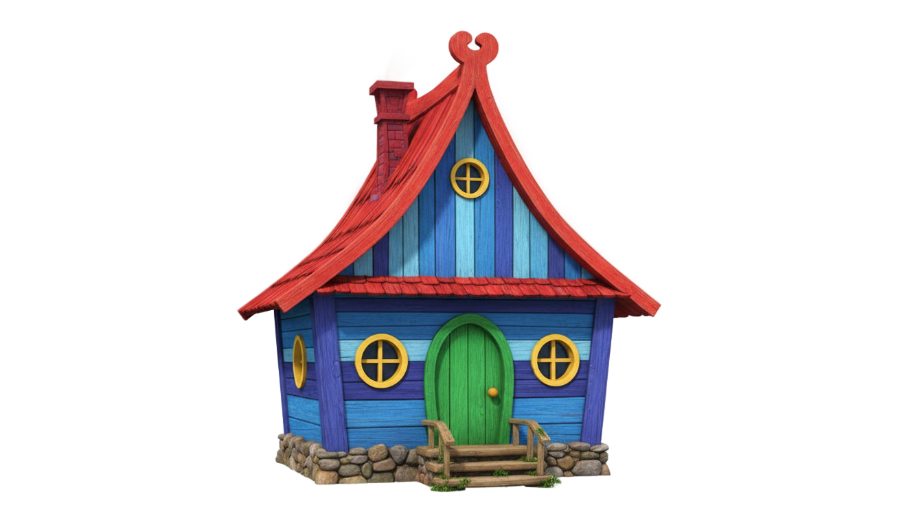 masha and the bear house png PNG transparent background