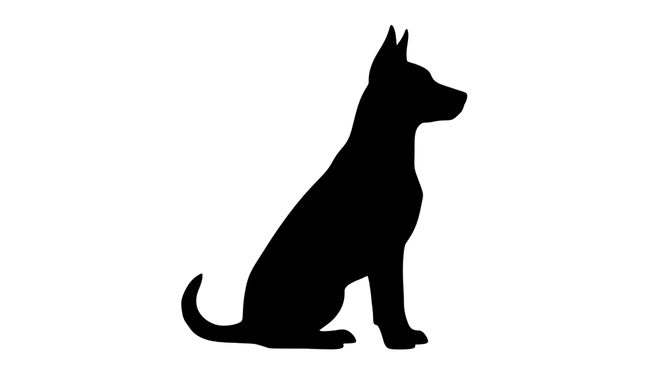 dog silhouette png PNG transparent background