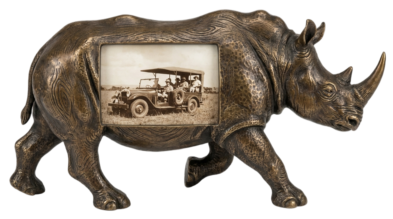 rhino picture frame png PNG transparent background