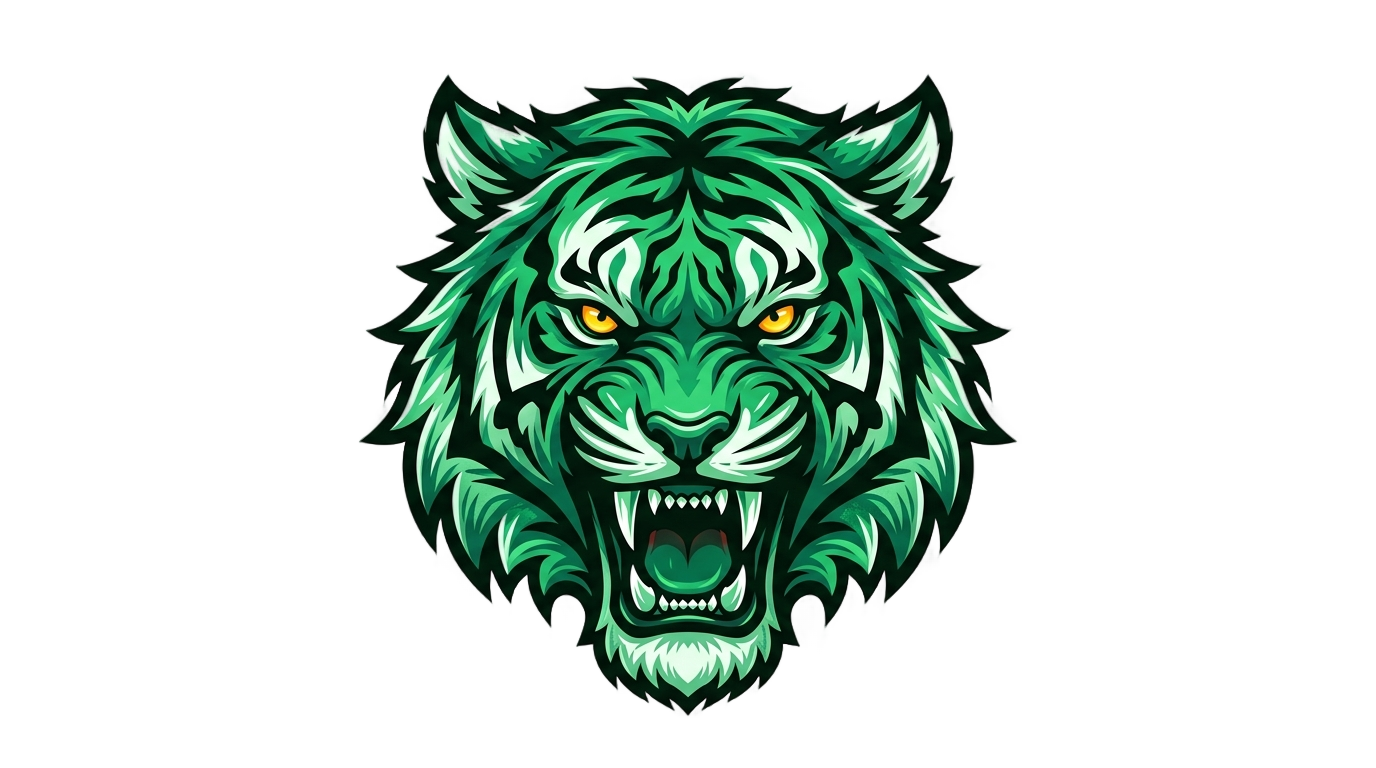 green tiger logo png PNG transparent background