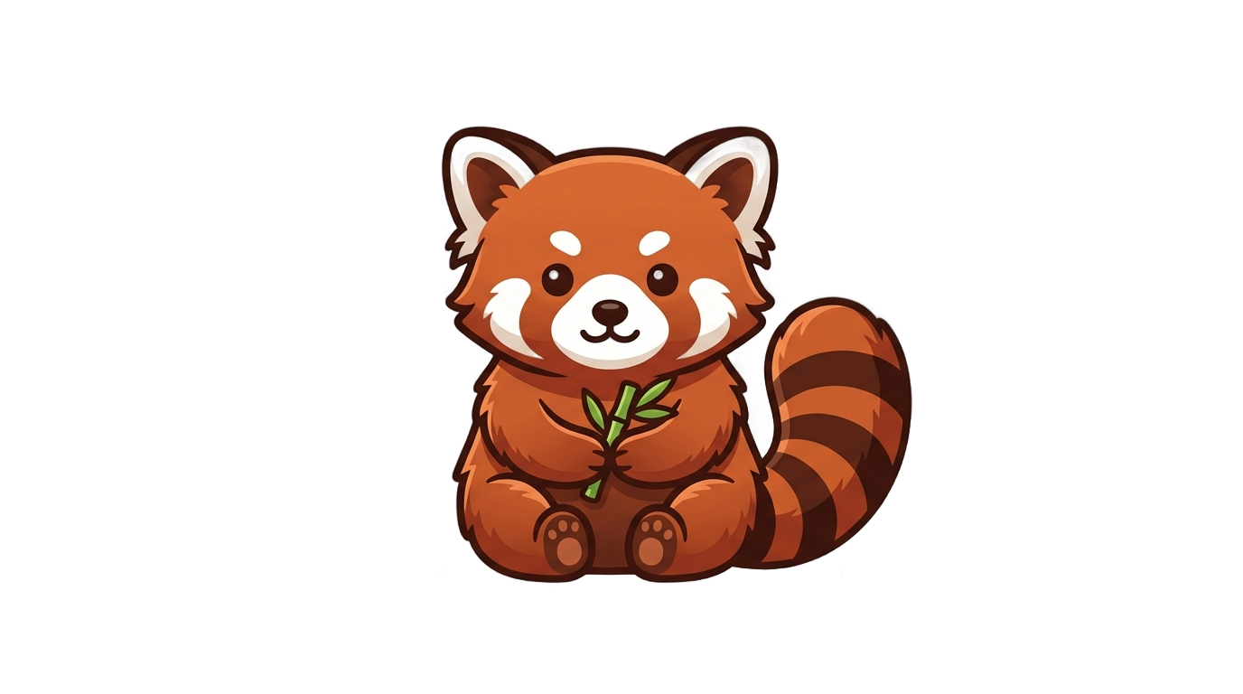 red panda icon png PNG transparent background