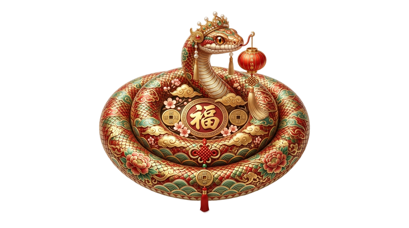 year of the snake logo png PNG transparent background