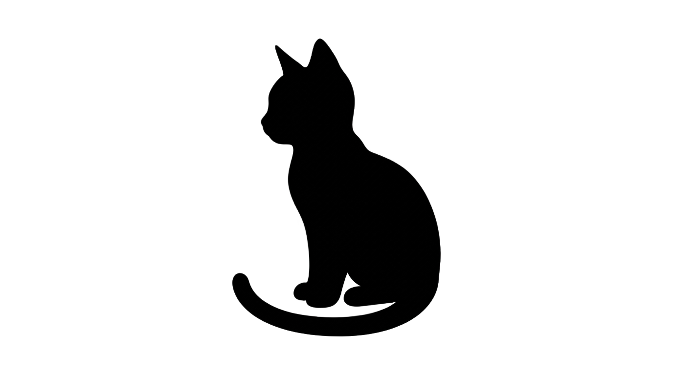 kitten silhouette png PNG transparent background