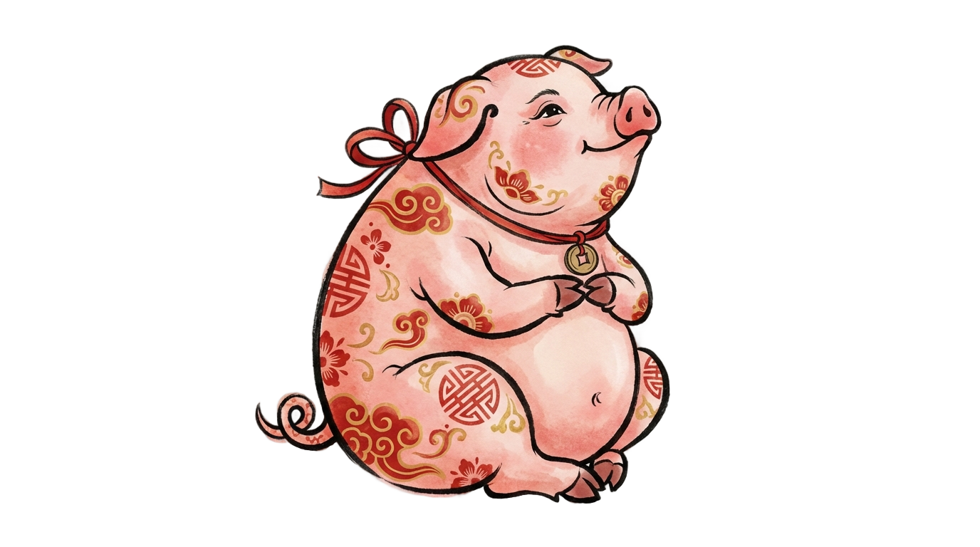 chinese pig png PNG transparent background