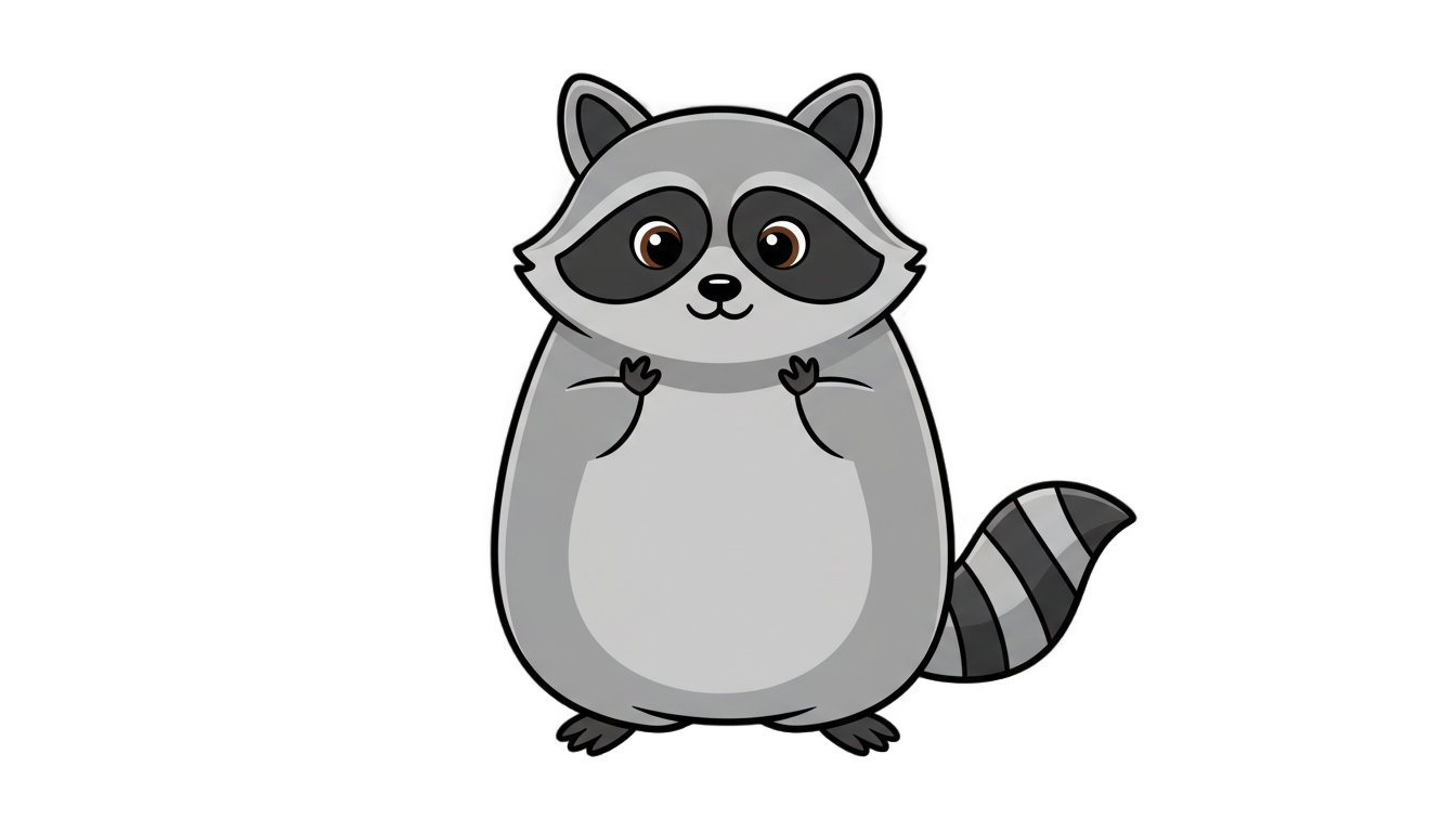 raccoon emoji png PNG transparent background
