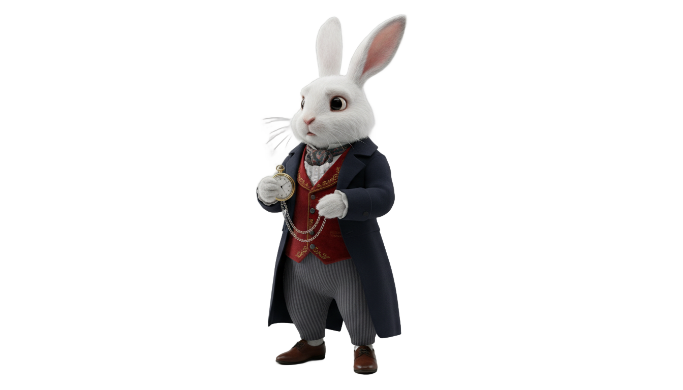 alice in wonderland rabbit png PNG transparent background