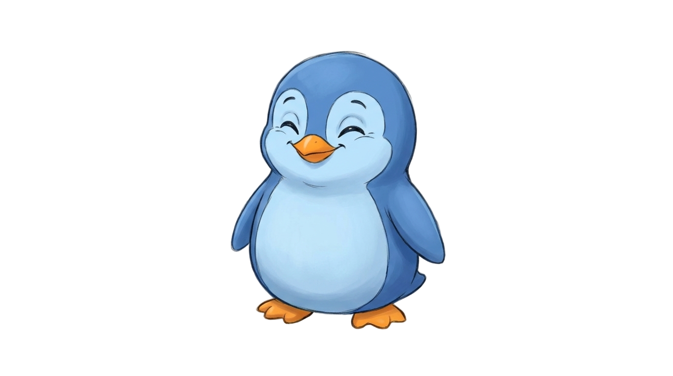 blue penguin club penguin png PNG transparent background