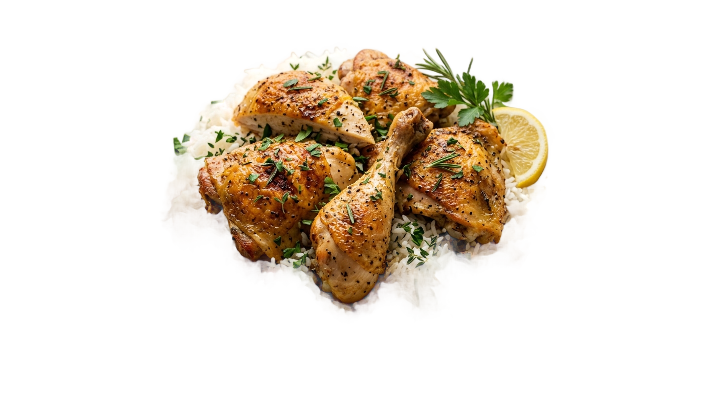 chicken and rice png PNG transparent background
