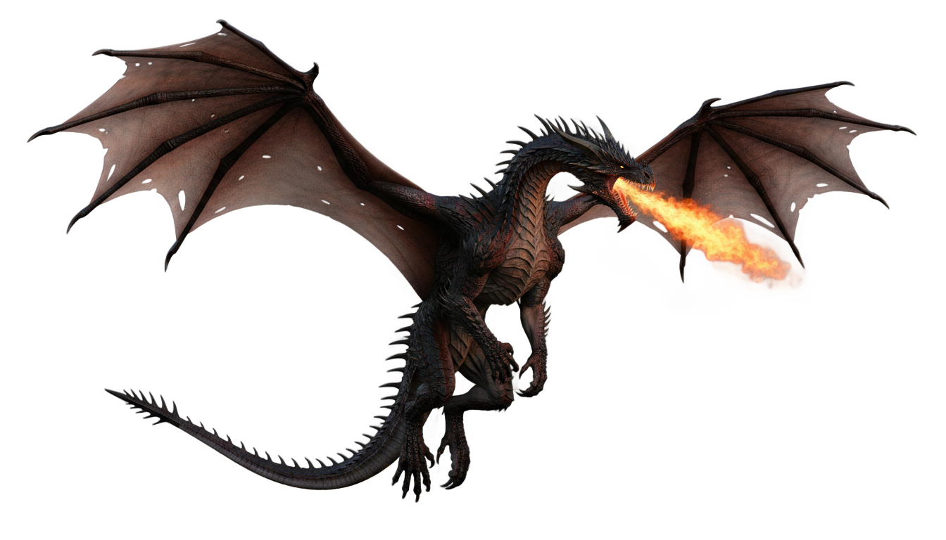 dragon flying png PNG transparent background
