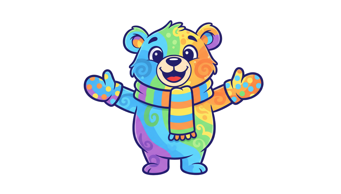 hey bear sensory logo png PNG transparent background