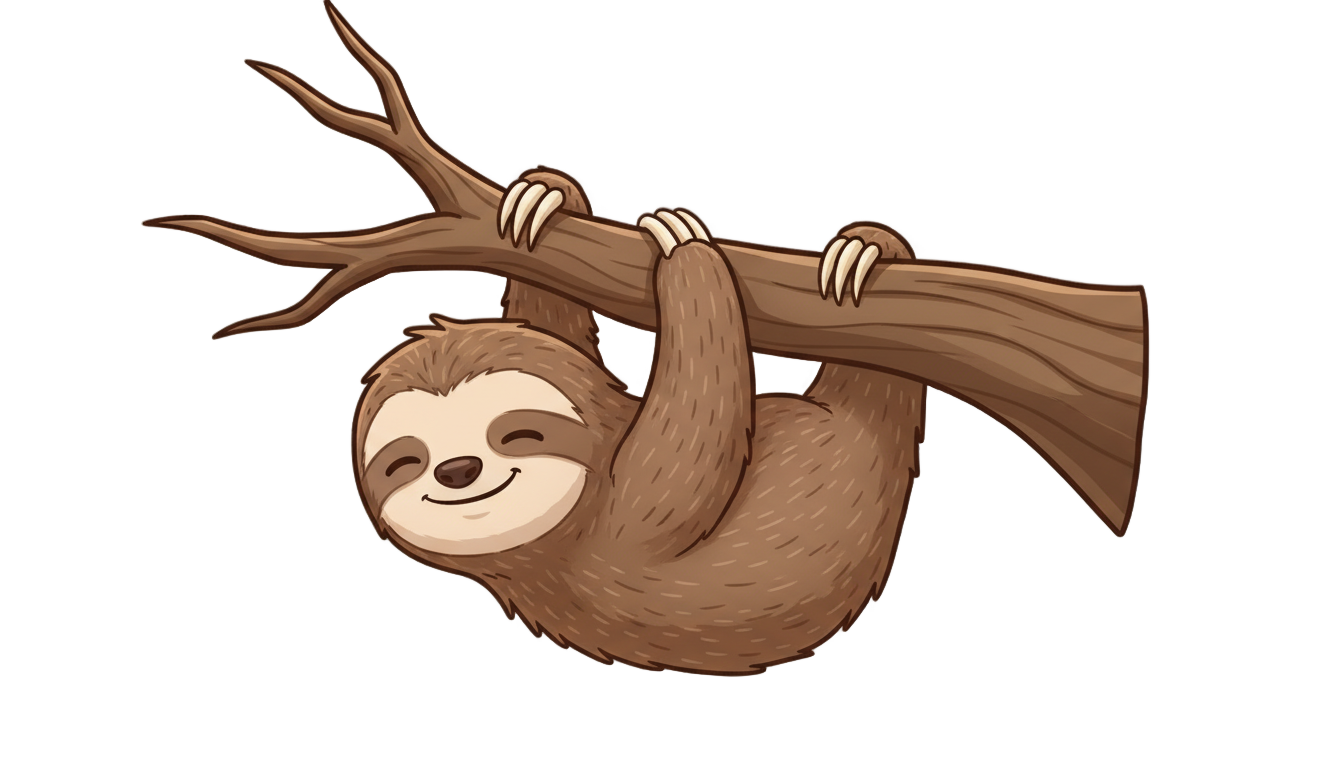 sloth clipart png PNG transparent background
