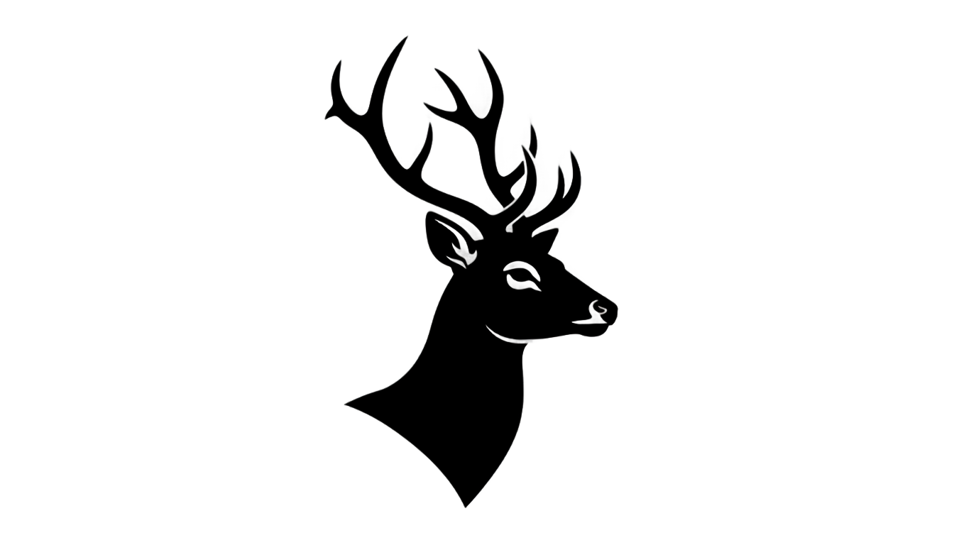 deer head silhouette png PNG transparent background