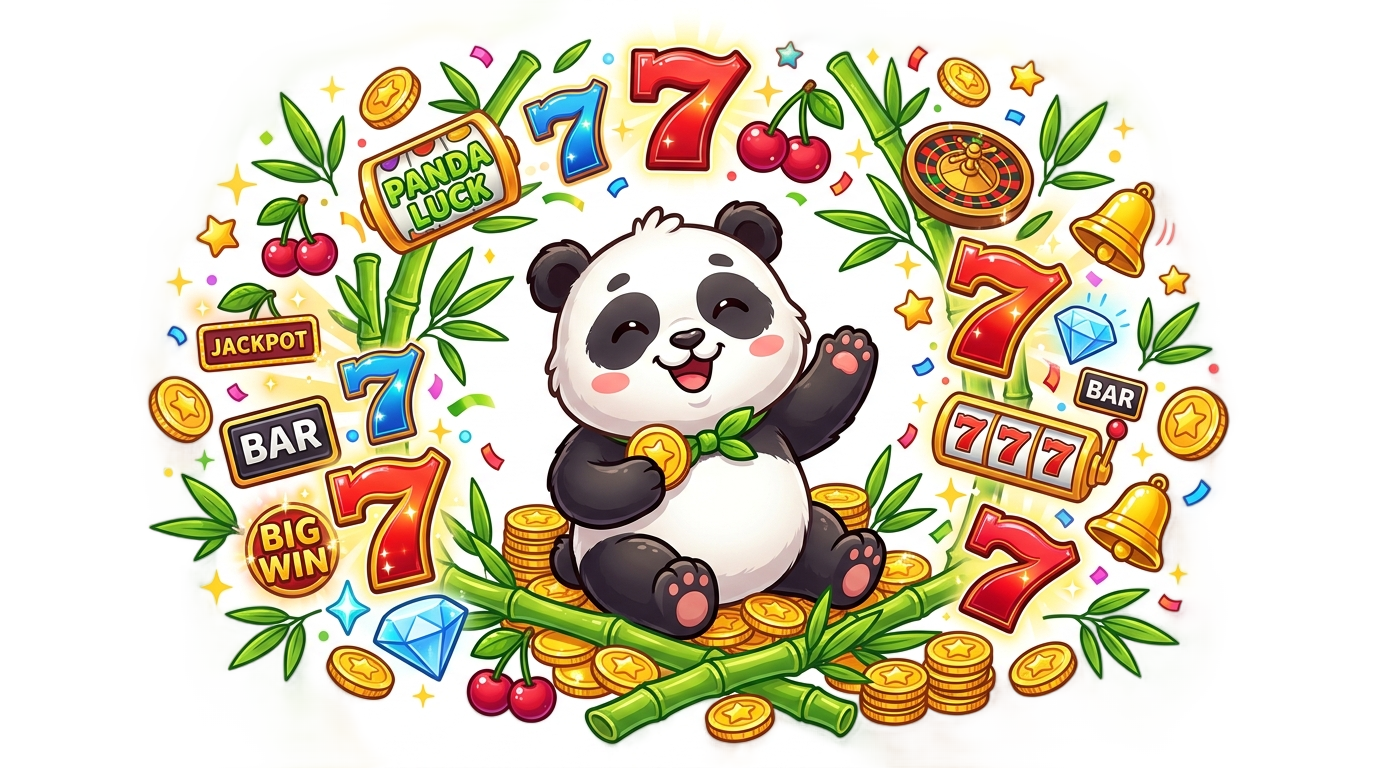 panda slot game png PNG transparent background