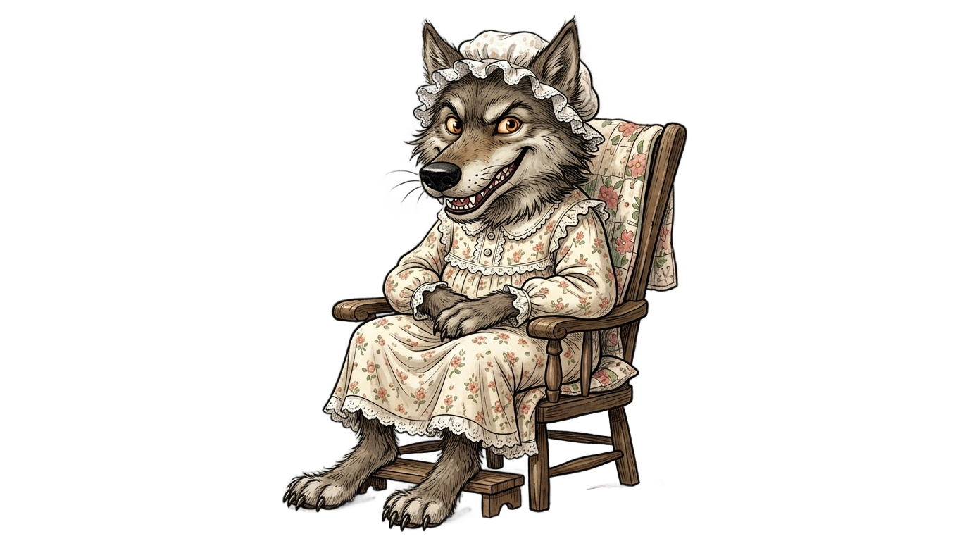 little red riding hood wolf png PNG transparent background