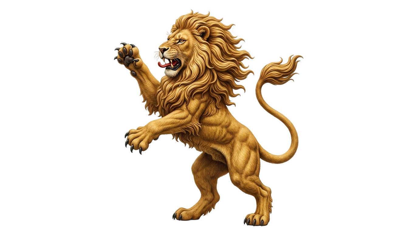 english lion png PNG transparent background