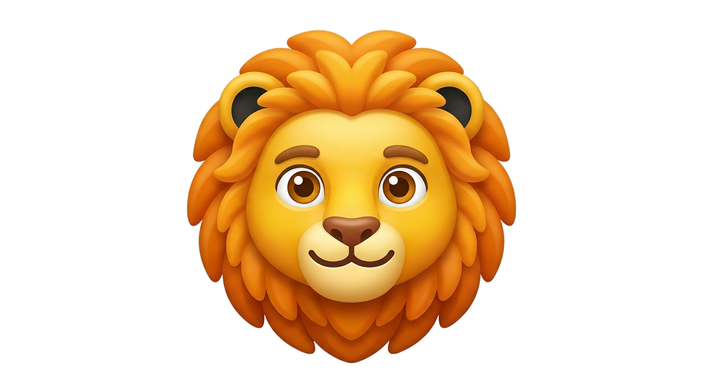 iphone lion emoji png PNG transparent background