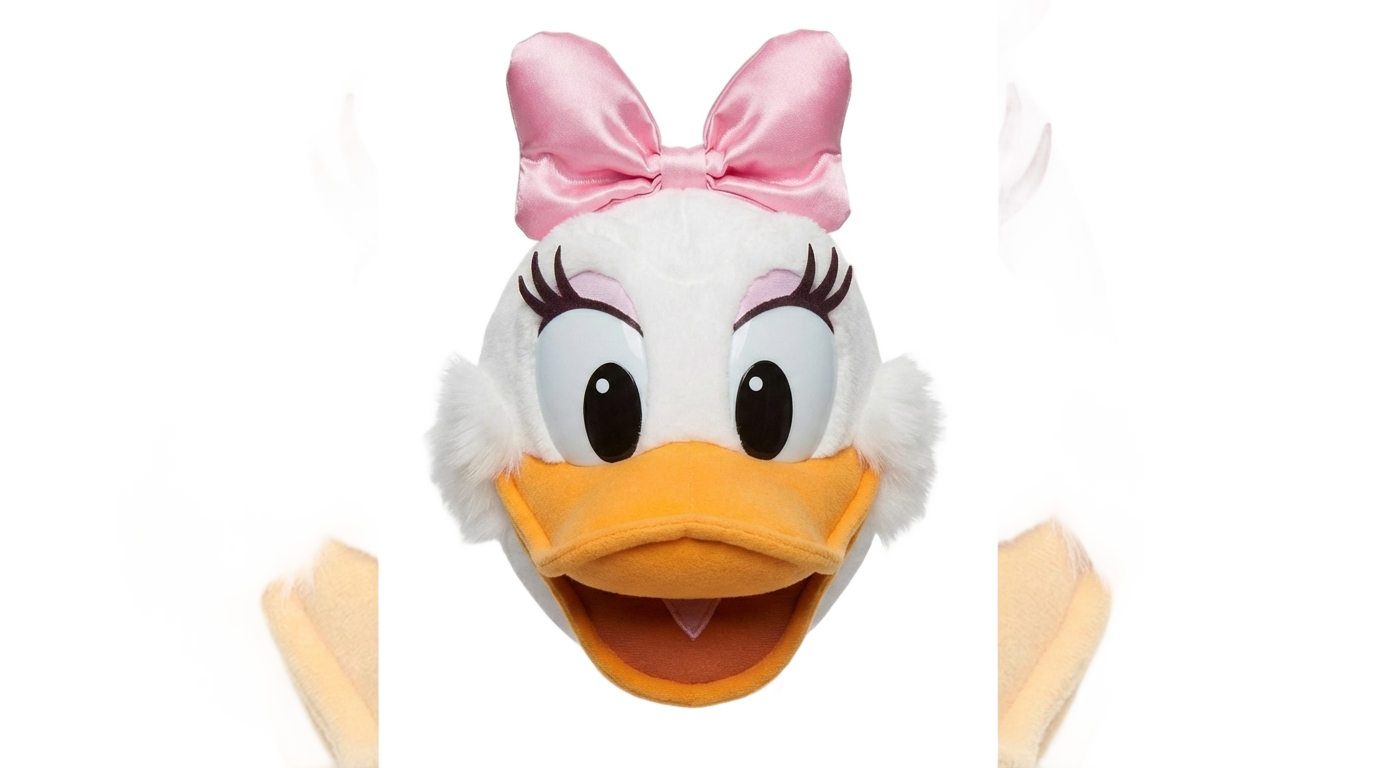 daisy duck face png PNG transparent background