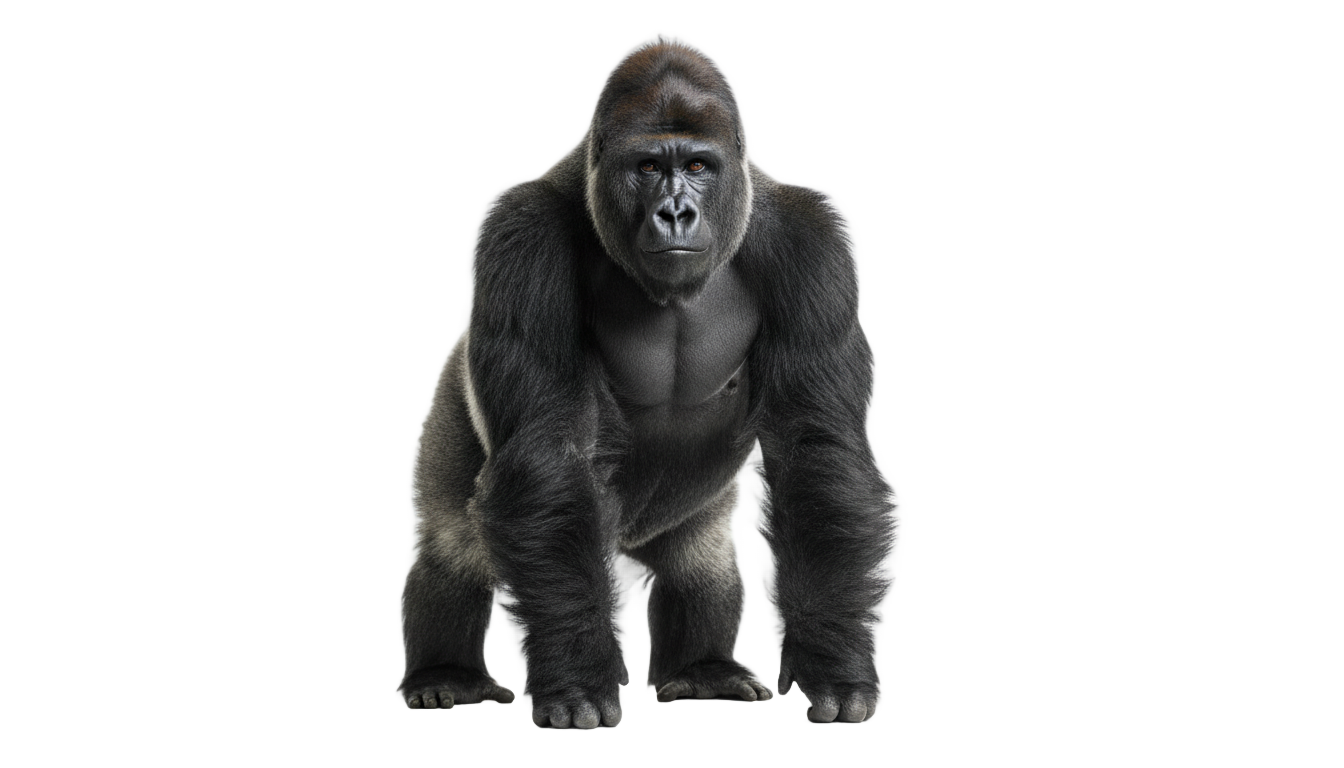 mountain gorilla png PNG transparent background
