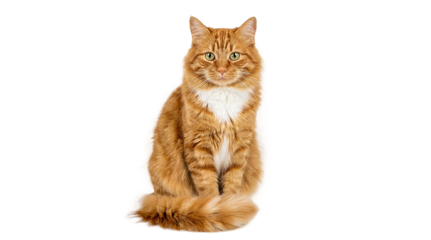 orange cat png PNG transparent background