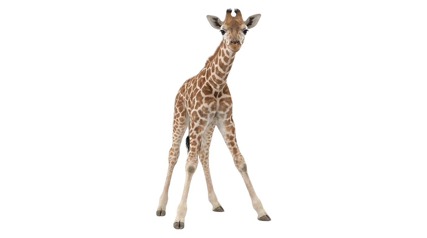 baby giraffe png PNG transparent background