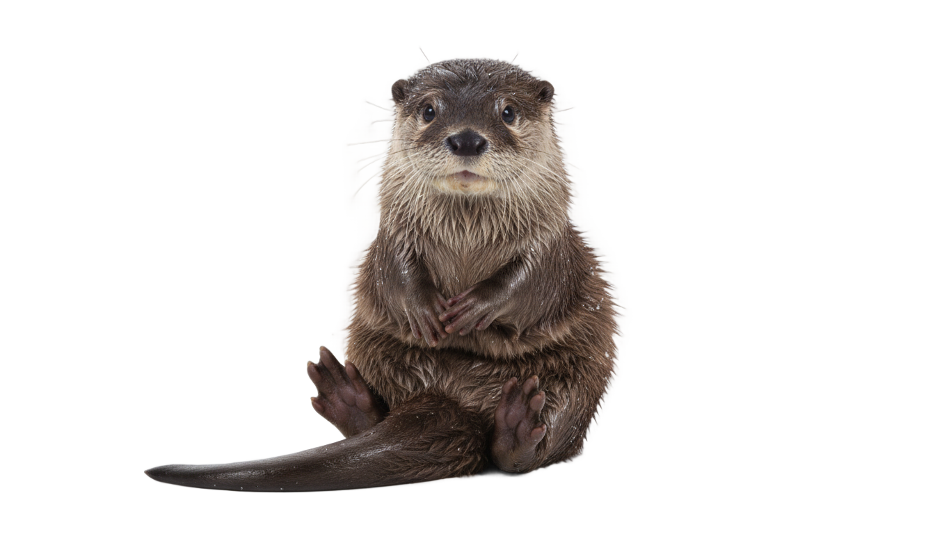 river otter png PNG transparent background