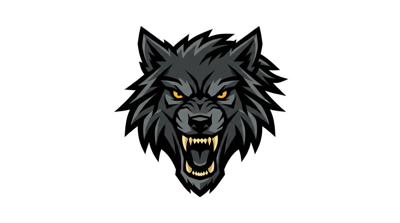 wolf sports logo png PNG transparent background