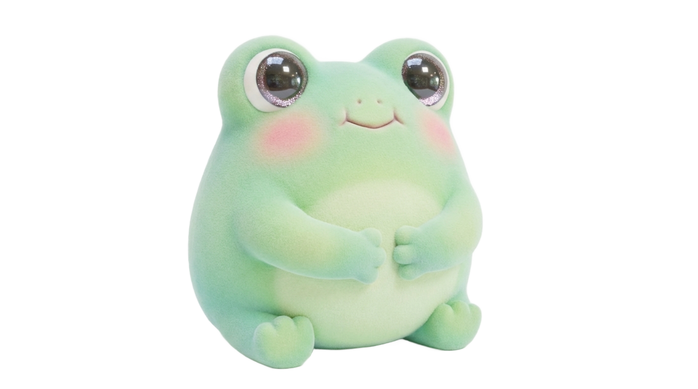 kawaii frog png aesthetic PNG transparent background