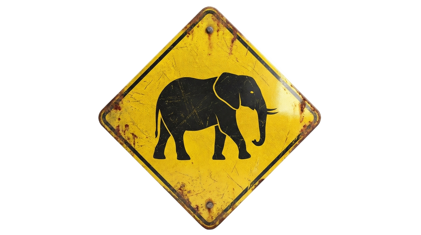 elephant crossing sign png PNG transparent background