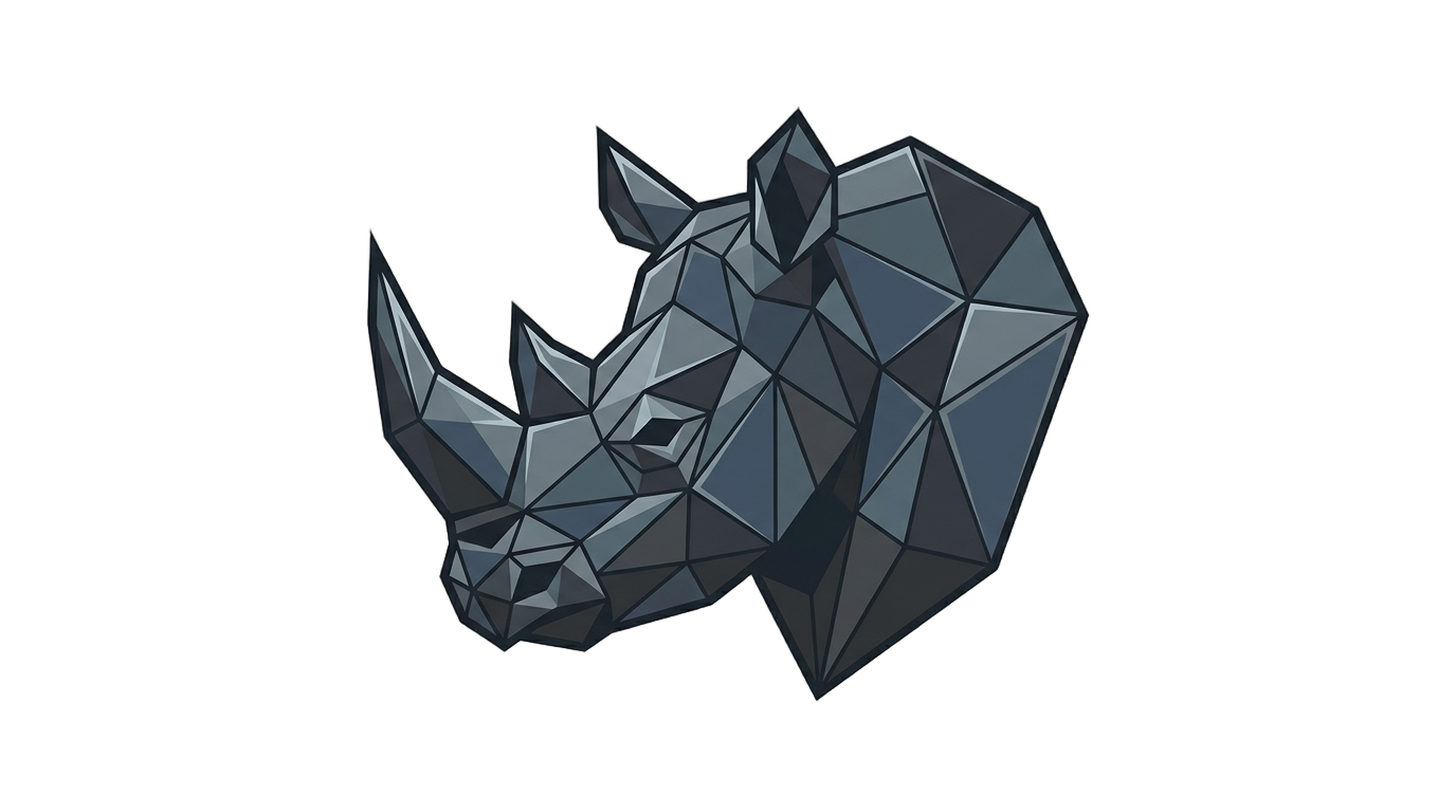 rhino 3d logo png PNG transparent background