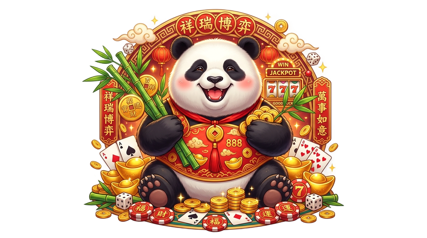 lucky panda slot png PNG transparent background
