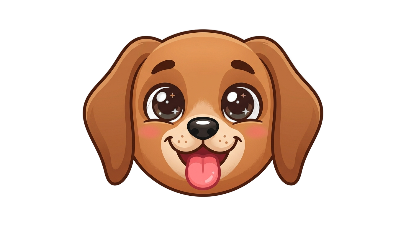 puppy emoji png PNG transparent background