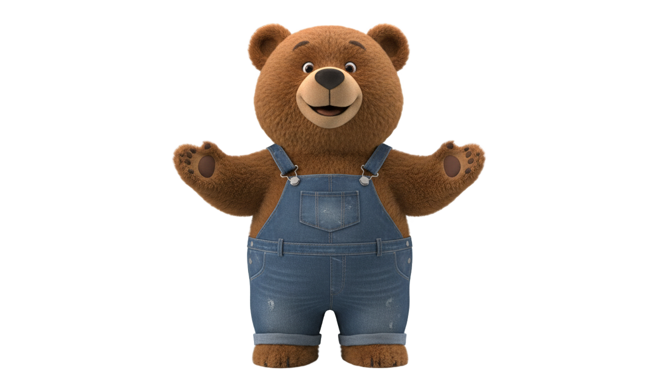 bear in the big blue house png PNG transparent background