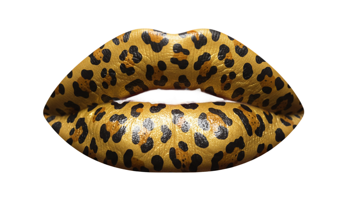 cheetah lips png PNG transparent background