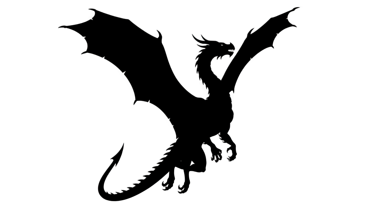 dragon silhouette png PNG transparent background