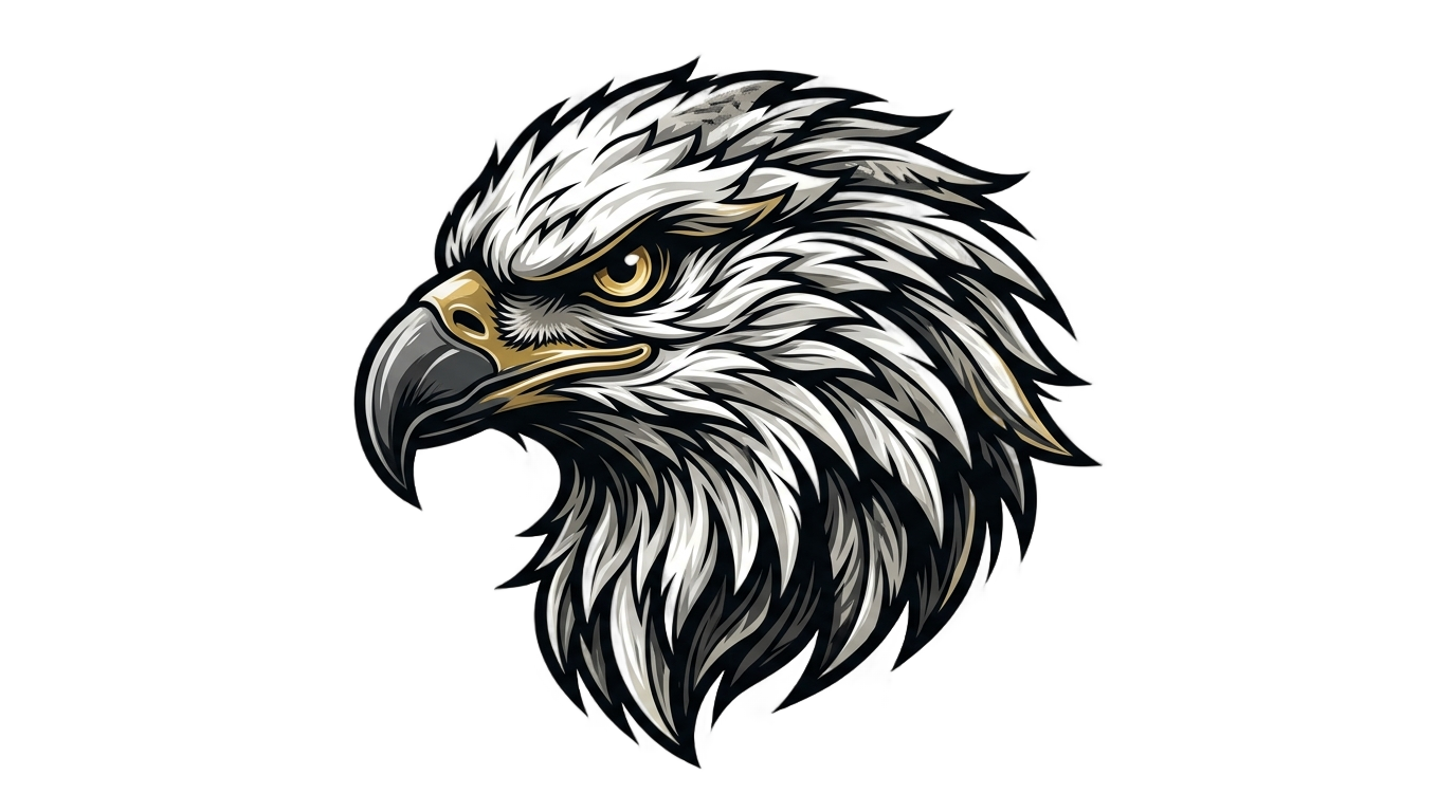 eagle face logo png PNG transparent background