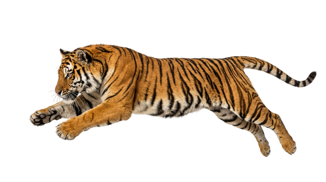 tiger jump png PNG transparent background