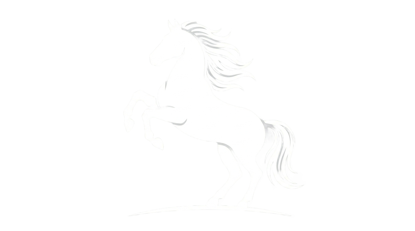 white horse logo png PNG transparent background