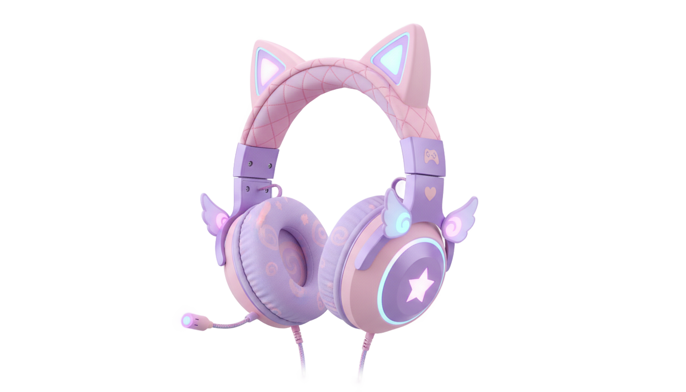 cat ear headphones png PNG transparent background