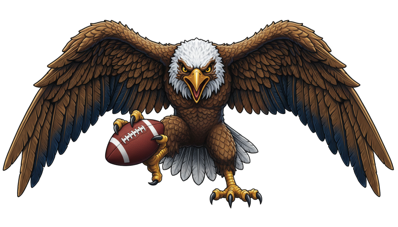 eagle football logo png PNG transparent background