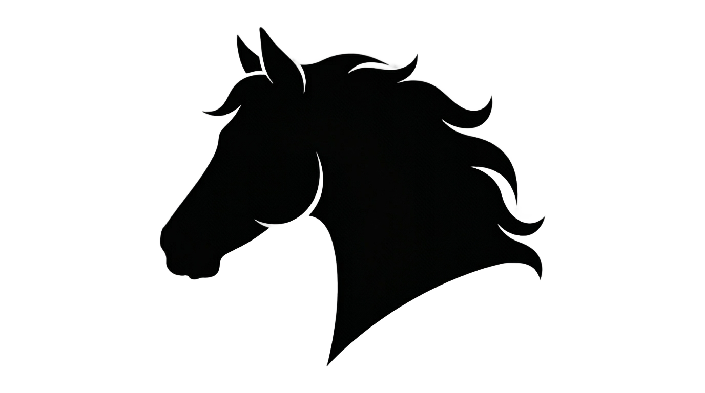 horse head silhouette png PNG transparent background